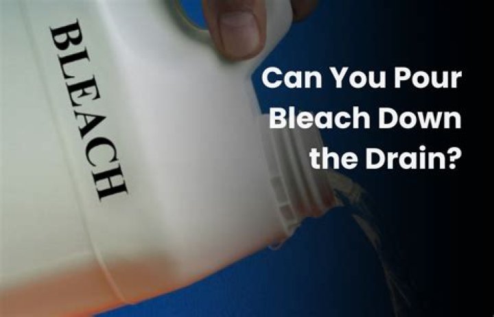 Can I pour bleach down the shower drain?