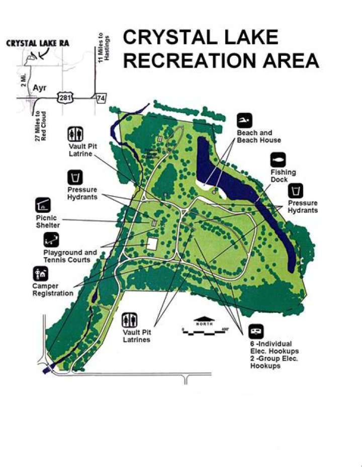 Can you visit Crystal Lake?