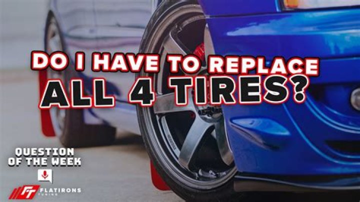 Do You Have To Replace All Tires On Awd
