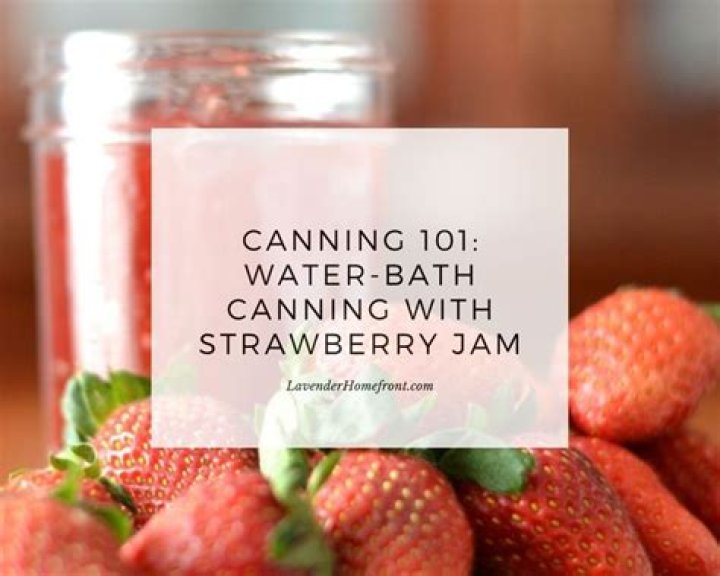 Do you have to water bath jam?