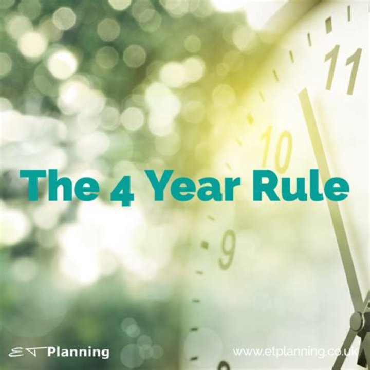 Does 4 year rule apply to change of use?