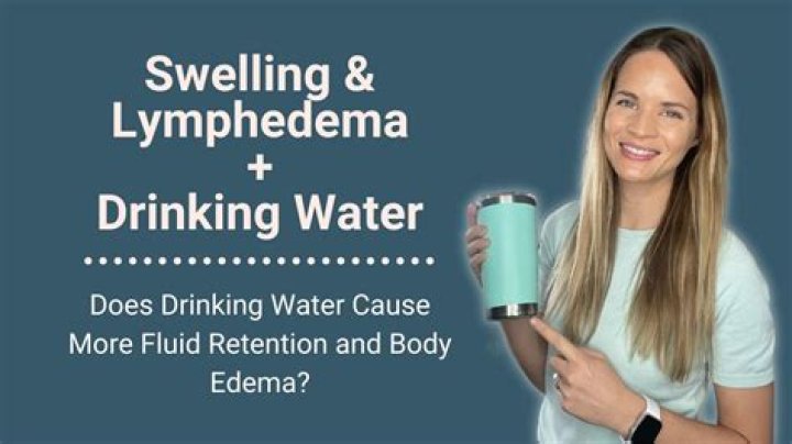 Does drinking water help the lymphatic system?