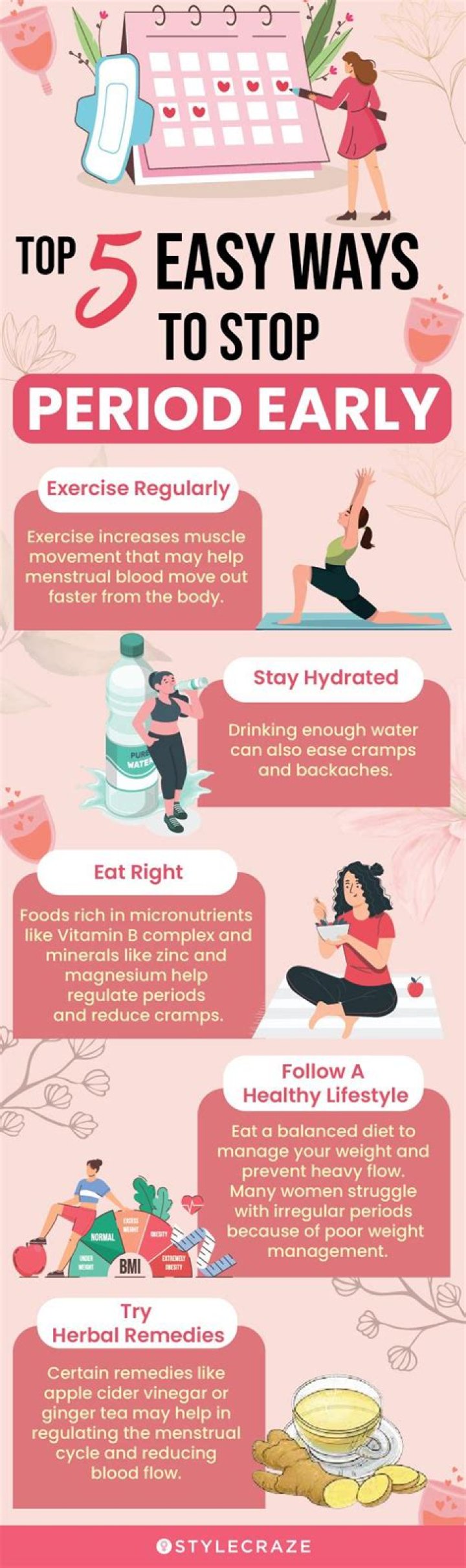 How can I permanently stop my period?