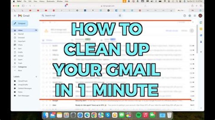 How do I clean up my Gmail inbox quickly?