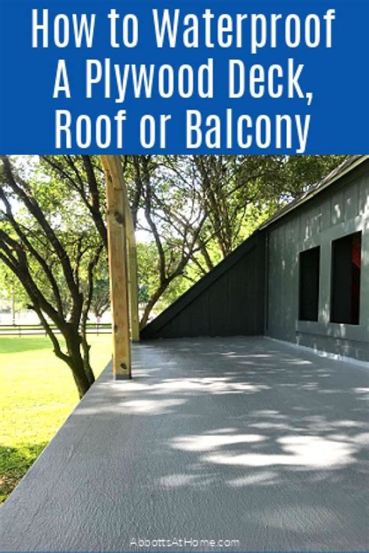 How do I waterproof my outdoor balcony?