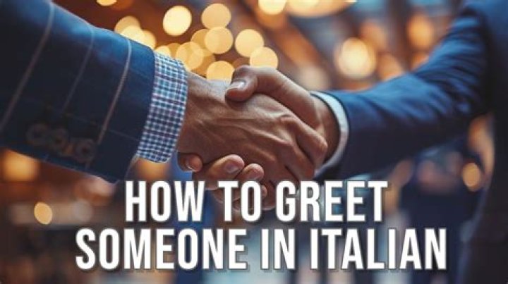 How do Italian friends greet each other?