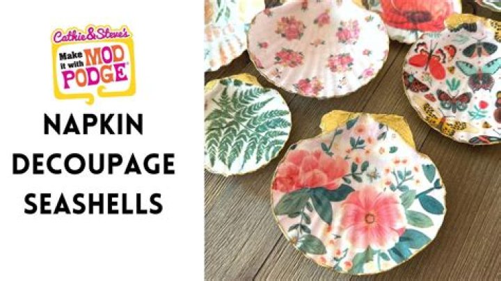 How do you seal napkin decoupage?