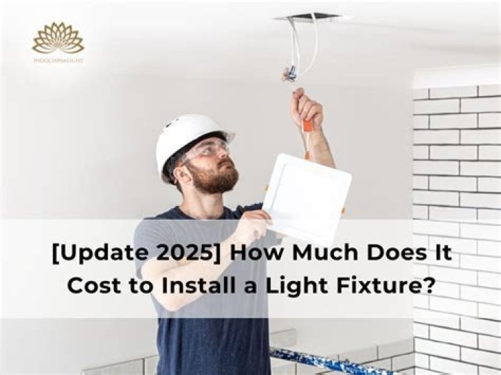 How much does it cost to change a light fixture?