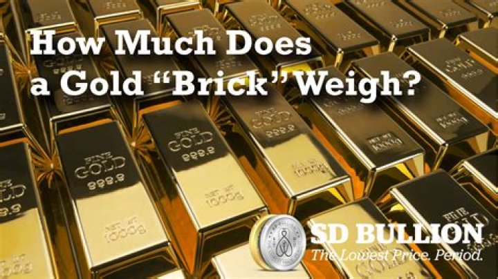 How much is a 1 lb brick of gold?