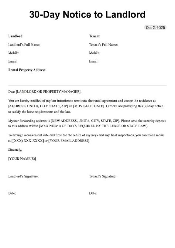 How much notice does a landlord have to give a tenant to move out in Dubai?