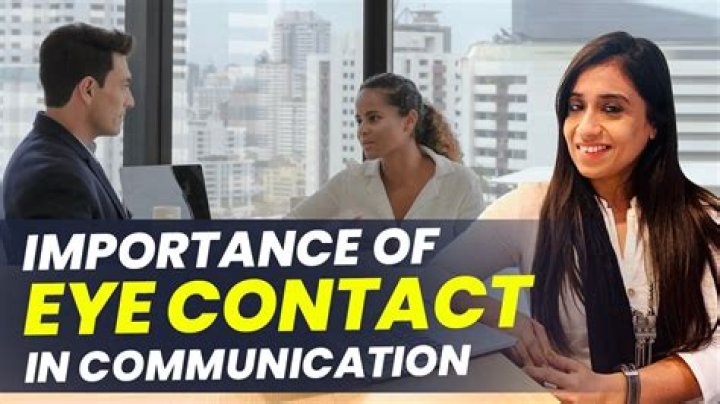 Is eye contact important in all cultures?