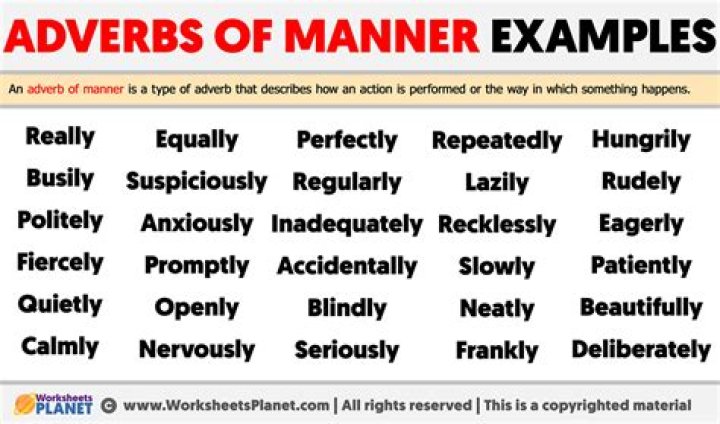 Is Quietly an adverb of manner?