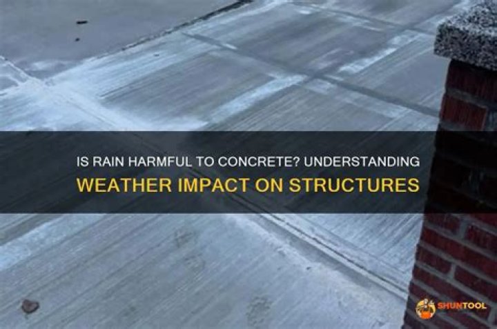 Is rain bad for concrete?