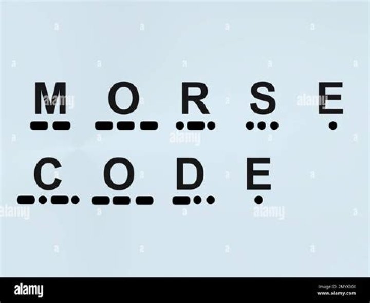 What does 6 dots mean in Morse code?