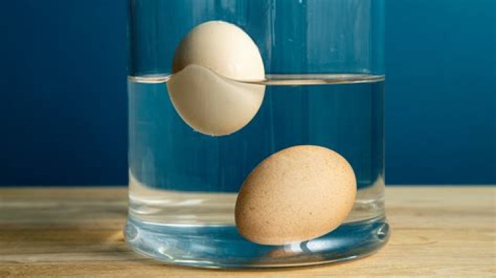 What does it mean if an egg stands up in water?