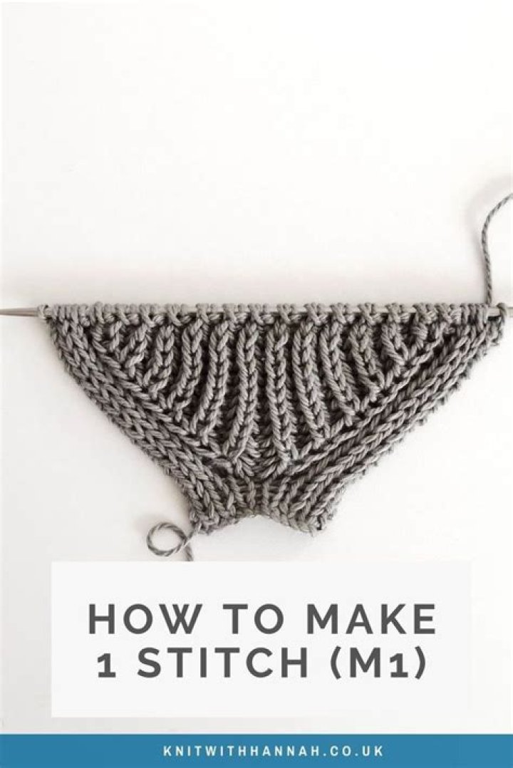 What does M1 mean in knitting?