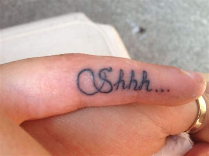 What does Shhh tattoo mean?