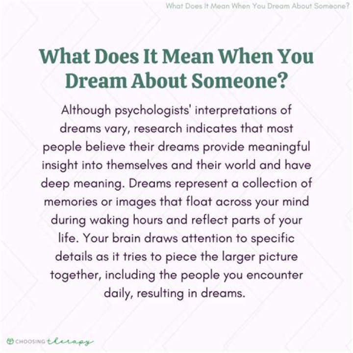 What if you dream about someone you like?