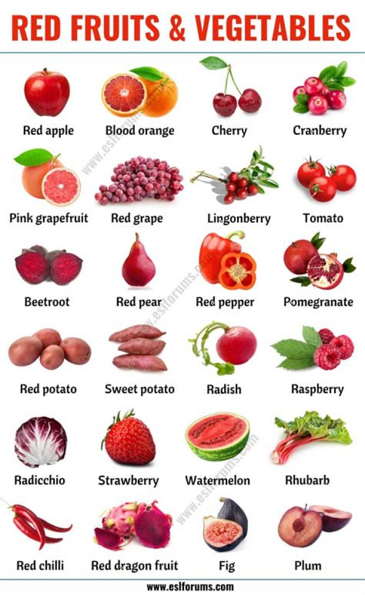 What is a red fruit?