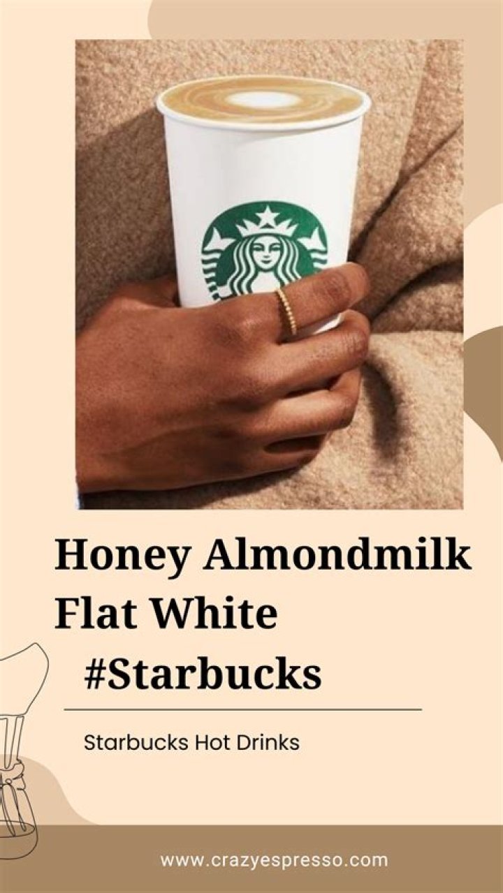 What is Starbucks flat white with almond milk?