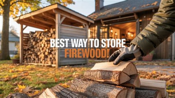 Where should you not store firewood?