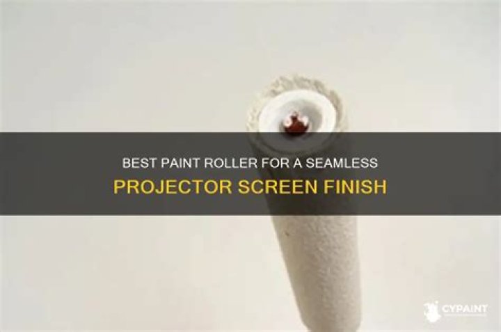 Which paint roller gives the smoothest finish?